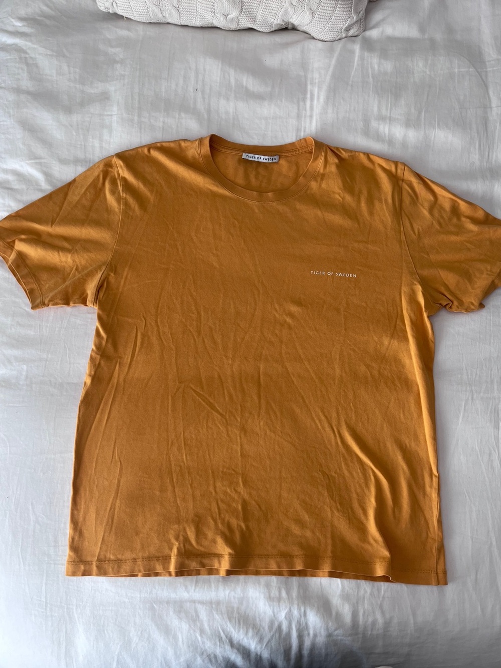 Tiger of Sweden Pro Cotton T-Shirt in Mustard